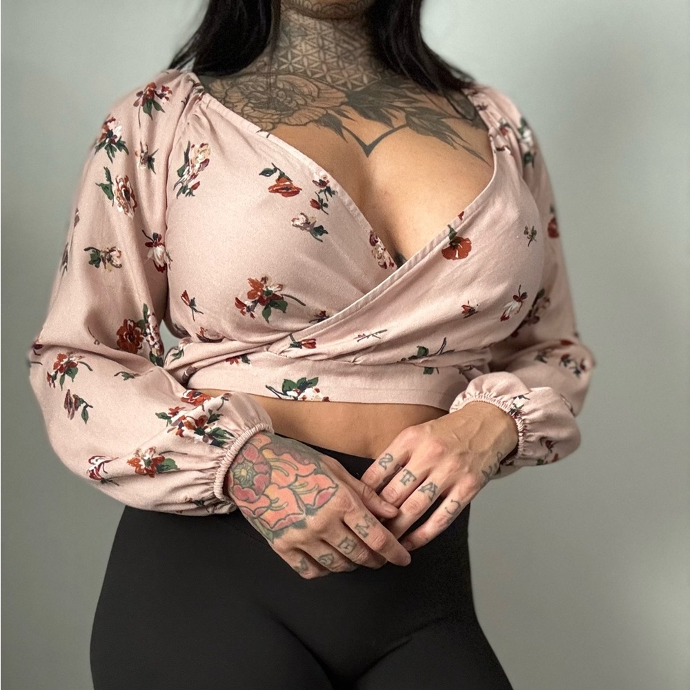 Floral crop top.  Super cute dressed up or with a pair of jeans